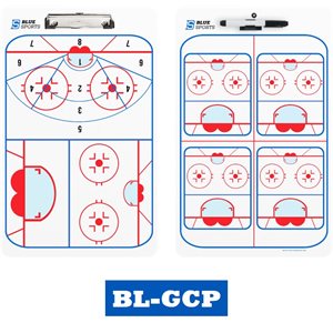 DOUBLE SIDED GOALIE COACH BOARD 10'"X 16"