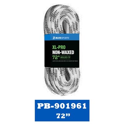 XL-PRO Laces White / Black 72 in bulk / banded (24 pack)